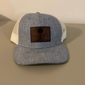 Blue and white Charleston, South Carolina hat worn a few times